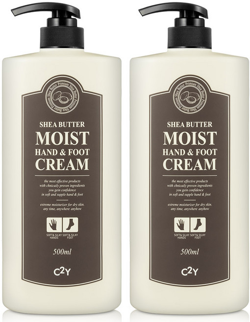 시투와이 네츄럴 아일랜드 쉐어버터 핸드 앤 풋 크림, 500ml, 2개