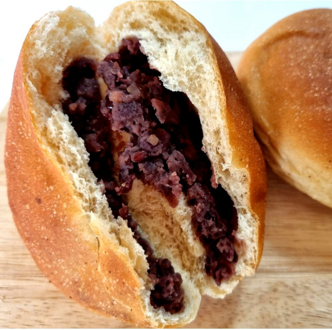 100%통밀빵 크림빵 우리밀 건강한 통곡물빵, 우리밀 통밀팥빵, 67g, 4개