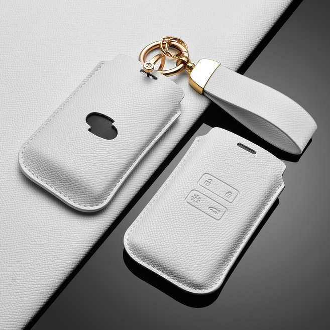 카로카 르노 호환 가죽 키케이스 키커버 SM6 QM3 QM6 XM3 콜레오스, R-2(태풍), 베이지