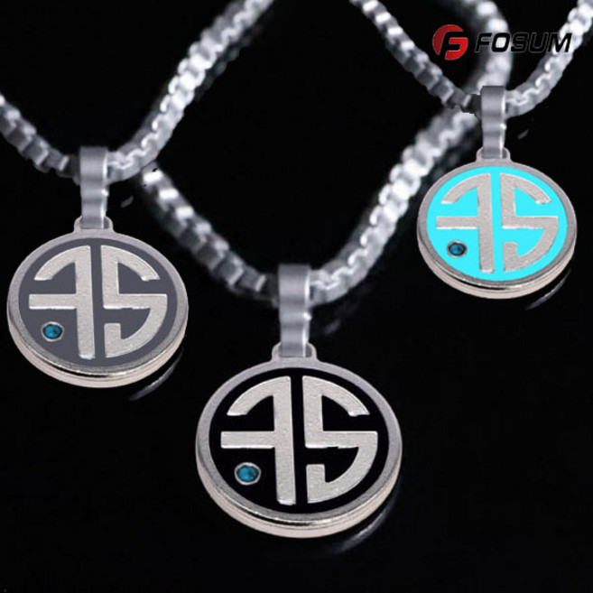 포슘 FS 스포츠 마그네슘목걸이(남성) 야구 골프 헬스 건강악세사리용품, 1개