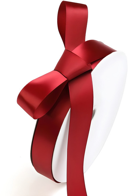 길그리 선물 포장 공단 리본 25mm, 02버건디, 36m, 1개