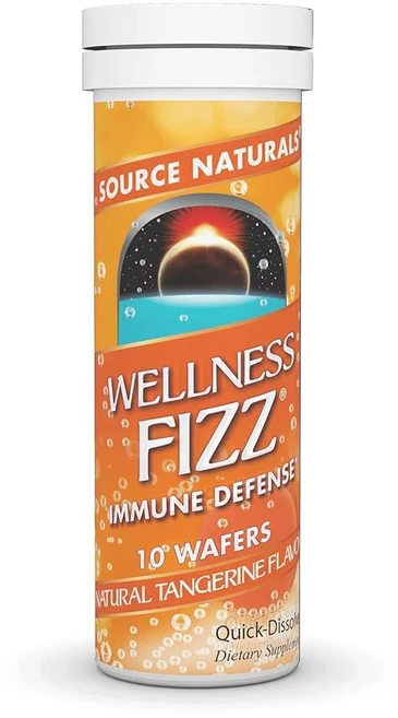 Source NATURAL 내추럴s Wellness Fizz 탠저린* - 웨이퍼 10개 235164, Source naturals Naturals Welln - 쿠팡