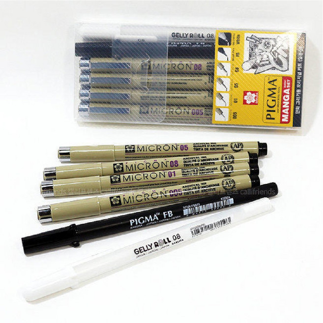 만다라 젠탱글 색칠하기 어른 색칠공부 마음챙김 스트레스해소 어르신 색칠공부 THE색칠5, 사쿠라피그마망가펜6본세트