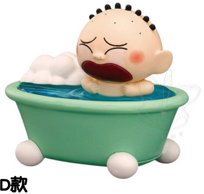M.M小舖 BANDAI 轉蛋 扭蛋 CHARA 蠟筆小新寶寶洗澡 小新 阿呆 風間 入浴劑 全5款 3F, 1個, D款/正男 3F