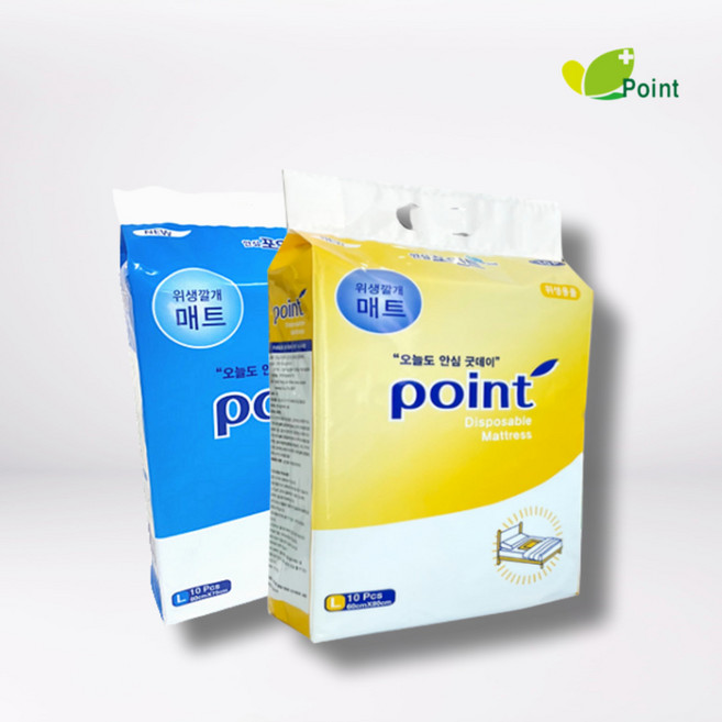 안심 포인트 위생깔개매트, 중형, 10매입, 1개