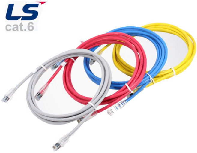 LS전선 CAT6 UTP 랜케이블 수제작 1G 랜선 인터넷 이더넷 LAN, 빨강, 1개, 3m