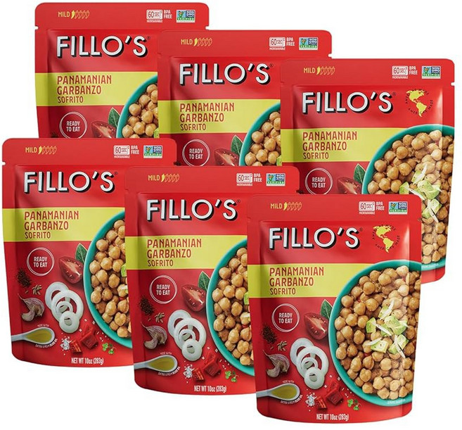필로스 푸에르토리코 핑크 소프리토 10 OZ, Garbanzo Beans, 10 Ounce (Pack of 6)