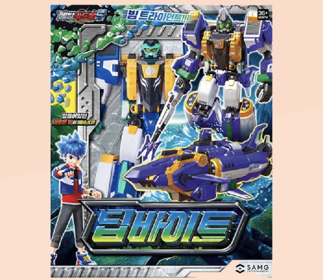 Toymall 메탈카드봇장난감 딥바이트 4살변신로보트