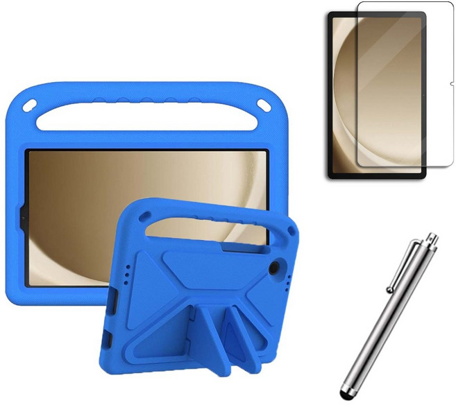 갤럭시탭A9 A9플러스 호환 에바폼 스탠드 케이스 커버 A9+ 케이스나라, 블루