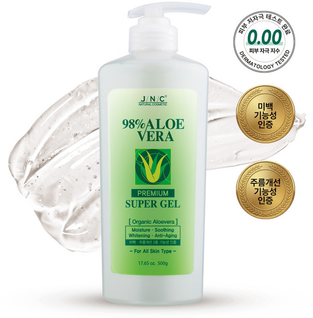 JNC 알로에베라 프리미엄 슈퍼젤, 500ml, 1개