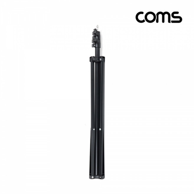 Coms IH447 Coms 2M삼각대 접이식삼각대(스탠드) 3단높이조절 (마이크 카메라 캠코더거치) 거치대, 1개