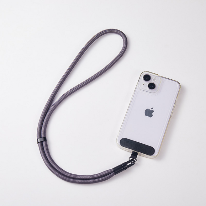 생활연구소 핸드폰 목걸이 스트랩 도난 방지 M, 1개, 그레이