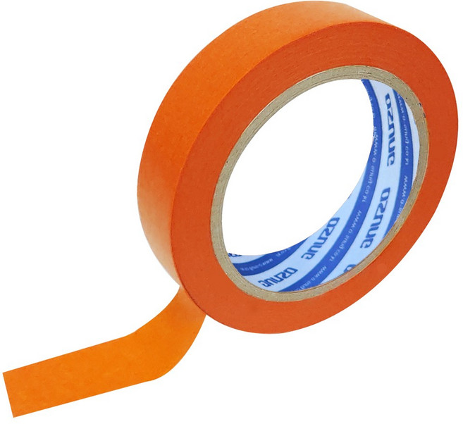 포장백서 보양 도배 커버링 마스킹 테이프 오렌지 사계절용 24mm x 40m, 5개