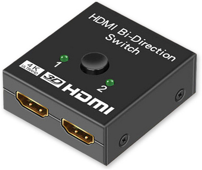 HDMI雙向切換器 4K 3D 高畫質影像傳輸, 1個