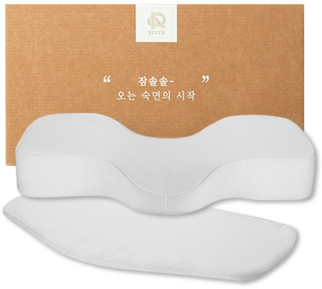 리빙제이 잠솔솔 메모리폼 베개 + 커버, 1개, 화이트