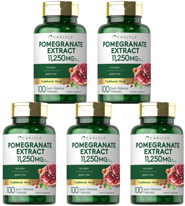 칼라일 석류 추출물 11250mg(전통 허브) 캡슐, 5개, 100정 - 쿠팡