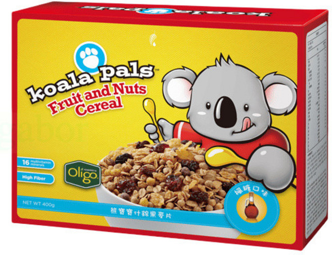 koala pals 熊寶寶什錦果麥片 High Fiber 16 Minerals, 1個, 熊寶寶什錦果麥片10包