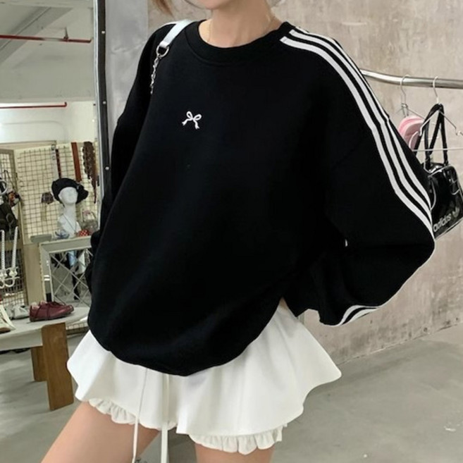 로렌미 리쿠 리본 맨투맨 티셔츠 S260126SS-4