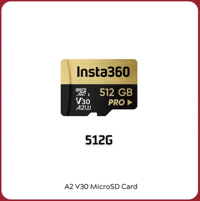 인스타360 마이크로SD 카드 X4 ONE RS용 메모리 64GB 128GB 고속 액세서리, 01 하늘색