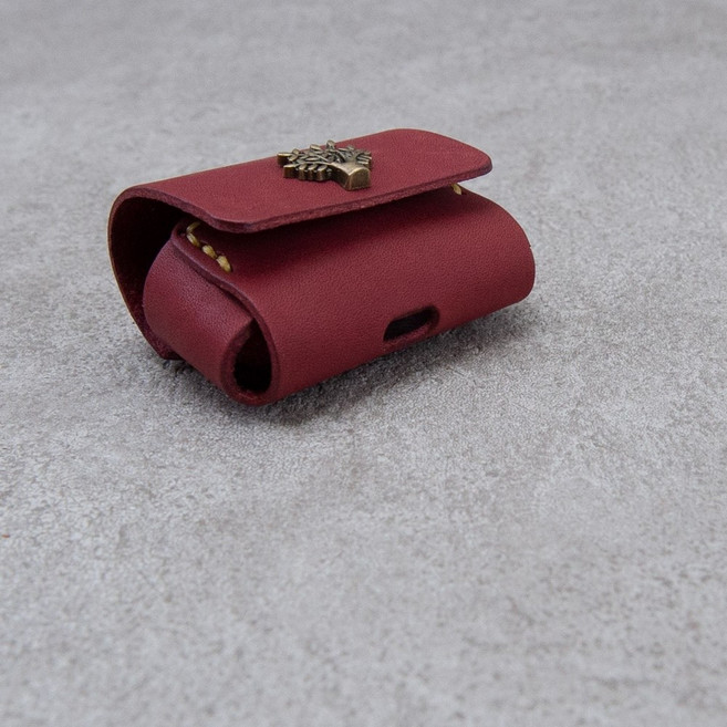 Be Two 無線耳機, 1個, Airpods pro紅色皮套+壓印服務,飛翔貓頭鷹
