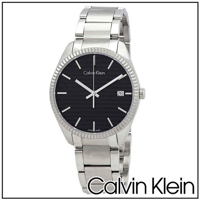캘빈클라인 Alliance K5R31141 검판 남자실버메탈
