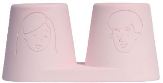 리빙준 패밀리 규조토 칫솔 꽂이, 핑크, 1개