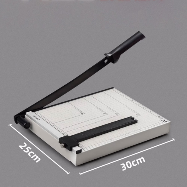 A4 작두형 사무용 문서 종이 커팅기 재단기, A4-스틸-화이트