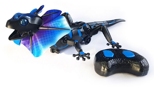 무선 조종 RC 스네이크 뱀 동물 전갈 거미 개미 사마귀 코브라 장난감 꾸꾸, 반디 목도리도마뱀 RC, 1개