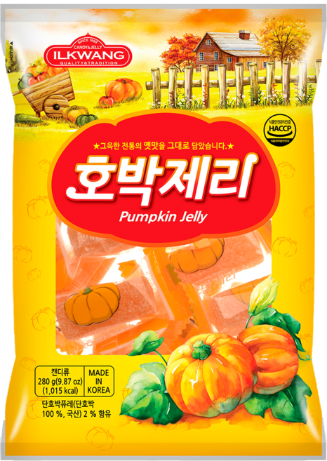 일광제과 호박 제리, 280g, 6개