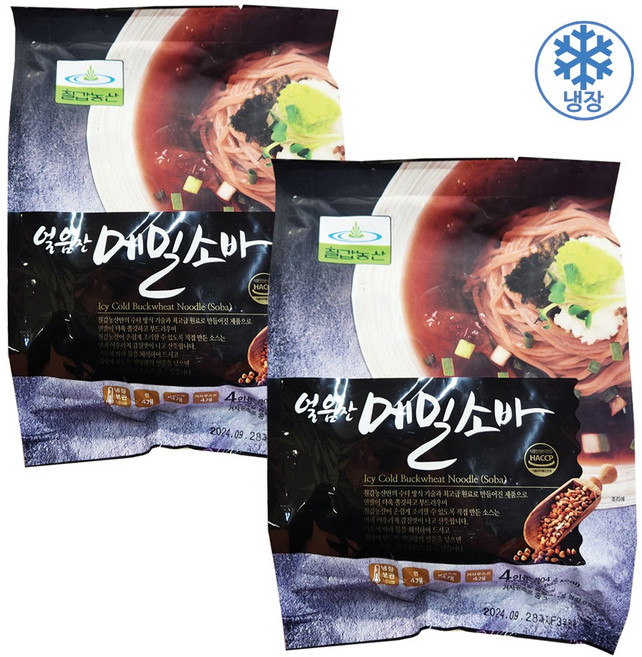칠갑 얼음찬 메밀소바, 2개, 804g