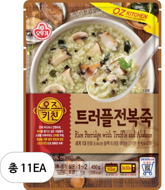 오뚜기 트러플 전복죽, 450g, 11개