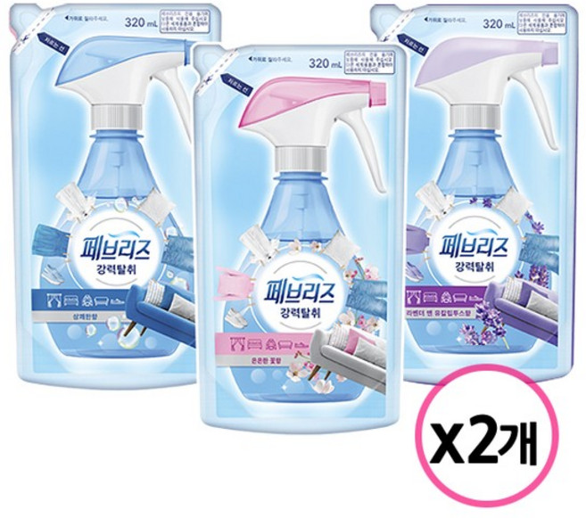 섬유탈취제 리필 320ml 2개 택1