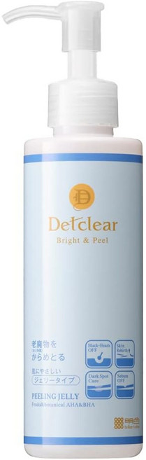 명색 화장품 MEISHOKU DET 클리어 브라이트 & 필 필링 젤리 [무향료 타입 180mL], 1개, 180ml