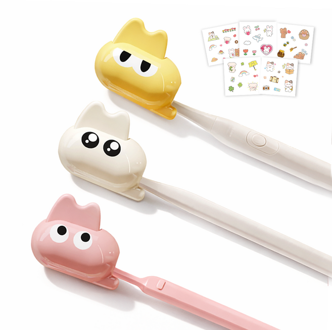 픽 101 여행용 휴대용 칫솔 보호 커버 캡 위생 케이스 세트, 1세트, 3종