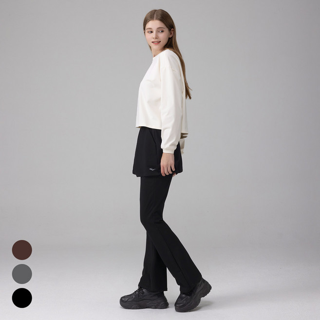 에버라스트 여성 치마바지 부츠컷 스커트팬츠 랩슬랙스