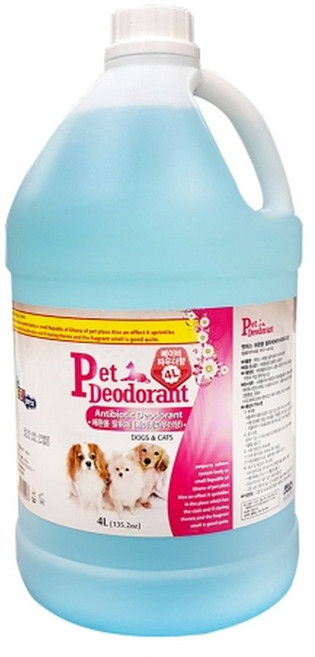 펫퍼스 대용량 항균탈취제 4L(베이비파우더향), 4L, 1개