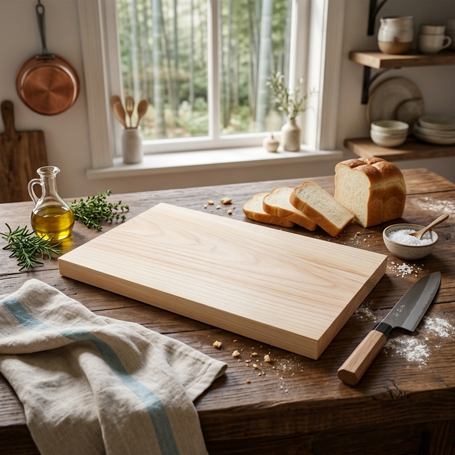 나무도마 원목 우드 향균 천연 플레이팅 국산, 1개, 편백나무