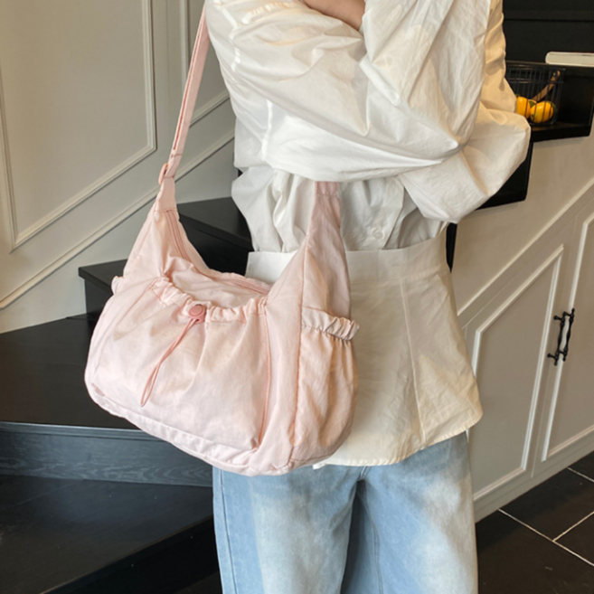 하니모아 여성 데일리 나일론 방수 숄더 크로스백