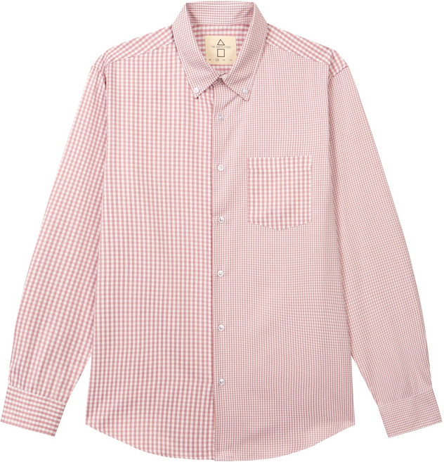 더셔츠스튜디오 루즈핏 믹스 체크 버튼다운 셔츠