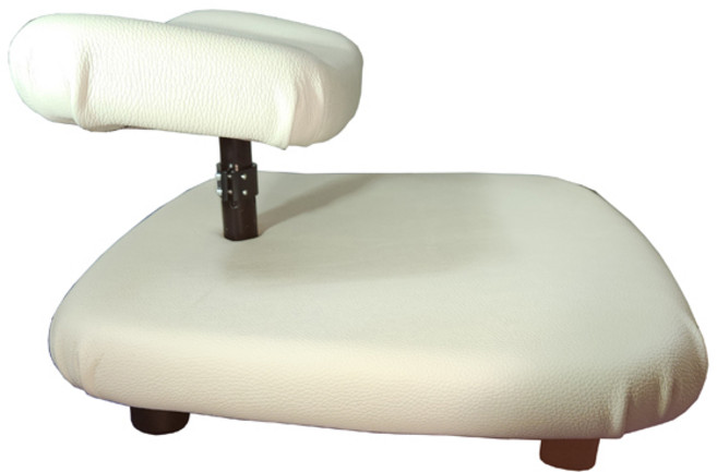 기도의자 이탈리아산 천연가죽기도의자 무릎의자 묵상의자, 실버그레이색  이탈리아산 천연소가죽, 1개