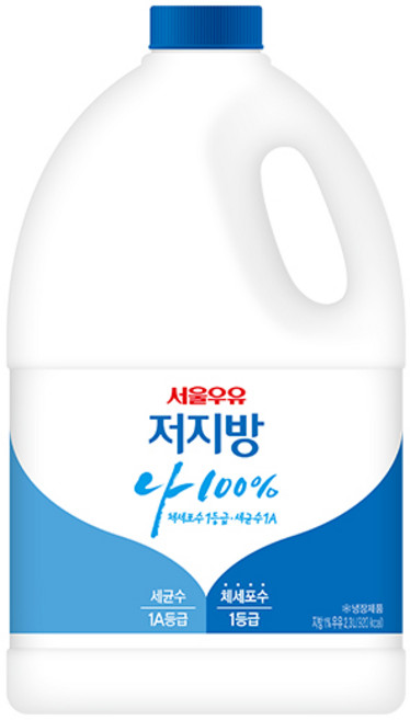서울우유 나100 저지방 2.3L 흰우유, 1개