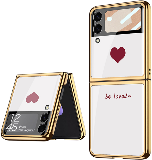 갤럭시 Z플립3 케이스 스트랩 대리석 슬림 하드 명품 강화유리 지플립3 케이스