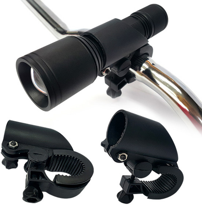 자전거 라이트 거치대 브라켓 랜턴 후레쉬 거치대, 1개