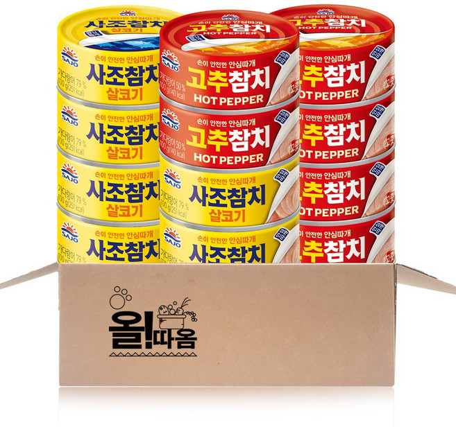 사조 안심따개 참치 100g 2종기획세트(살코기6+고추6), 1개