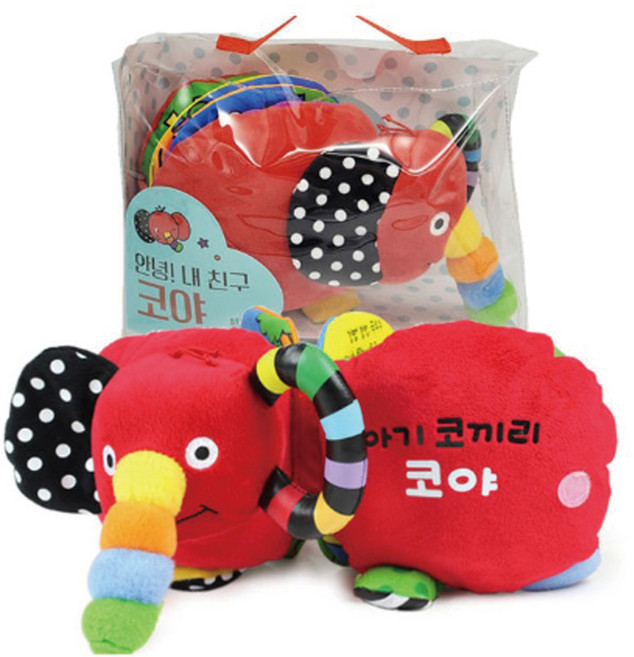 블루래빗 아기코끼리 안녕 내 첫 친구 코야 헝겊책 손인형 출산선물 유아 애착인형 신생아 장난감, 단품, 단품