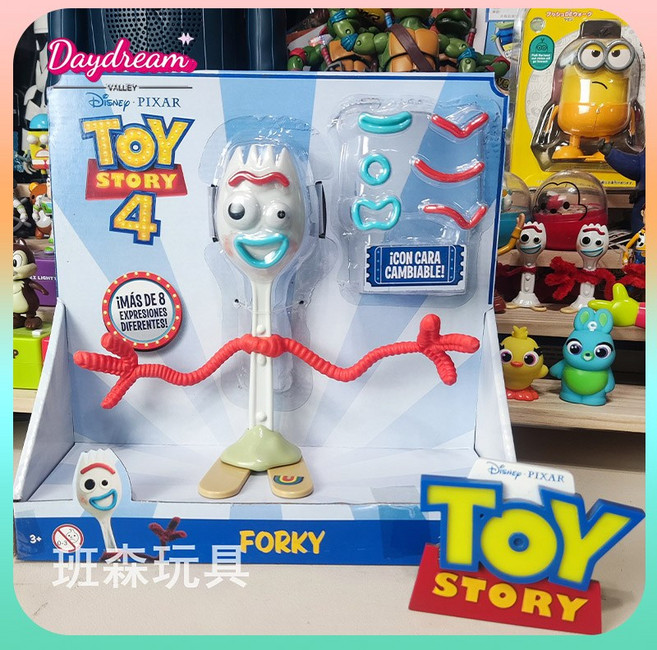 토이스토리 피규어 인형 장난감 토이 스토리 포키 우디 버즈 귀여운 액션 컬렉션 플라스틱 DIY 교환 가능 생일 선물 18cm, [01] 옵션1, 01 WITH BOX