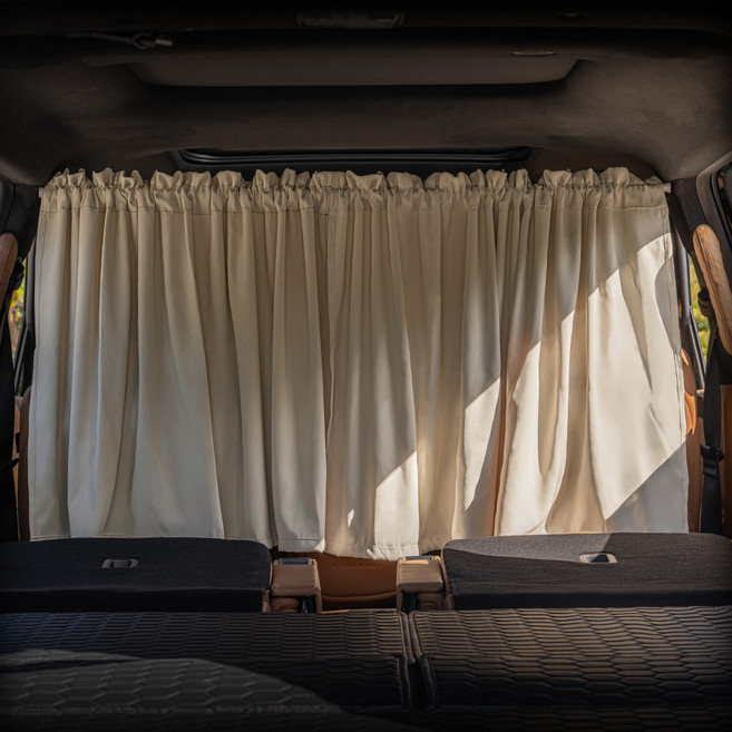 크레이지몬스터 차박 커튼 차량 암막 커튼 차량용 햇빛가리개 특허 압축봉 세트, 차박 커튼 압축봉 세트, 아이보리, 1개