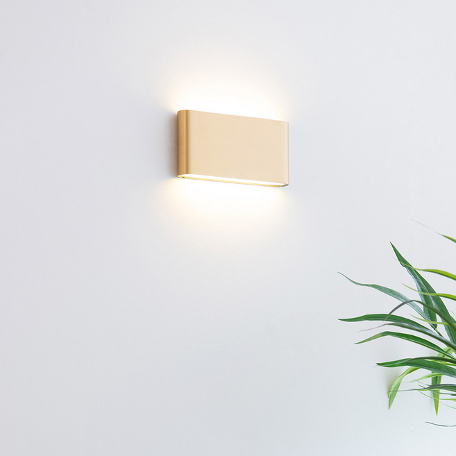 LED COB 모던슬림 벽등 8W, 블랙BK