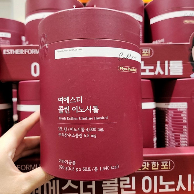 여에스더 콜린이노시톨 효능 이노시톨4000 콜린미오, 3통, 60포