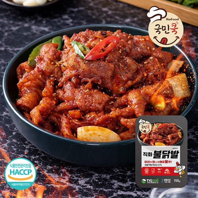 국민쿡 직화 불닭발(무뼈) 국내산, 없음, 상세설명 참조, 없음